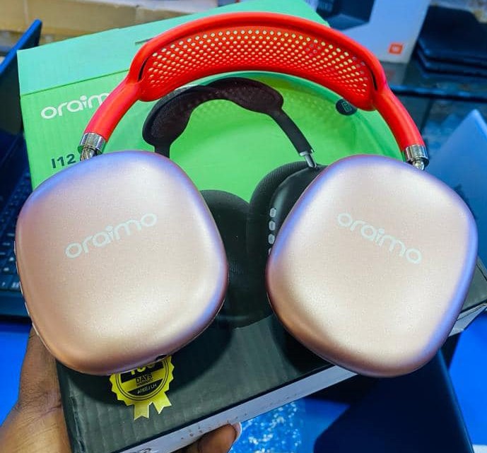 Oraimo I12 Noice cancellation Pink Headphones