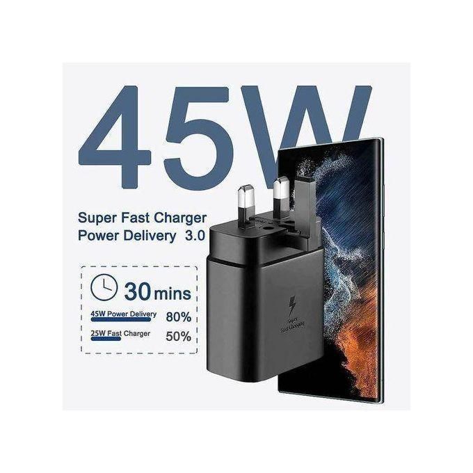 Samsung 45W Header - Type-c Output, Black